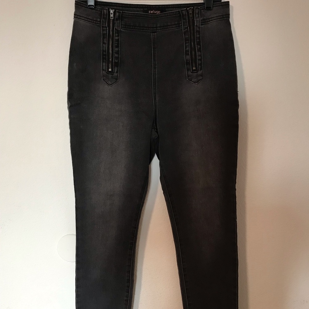Refuge Grey High Rise Jeans